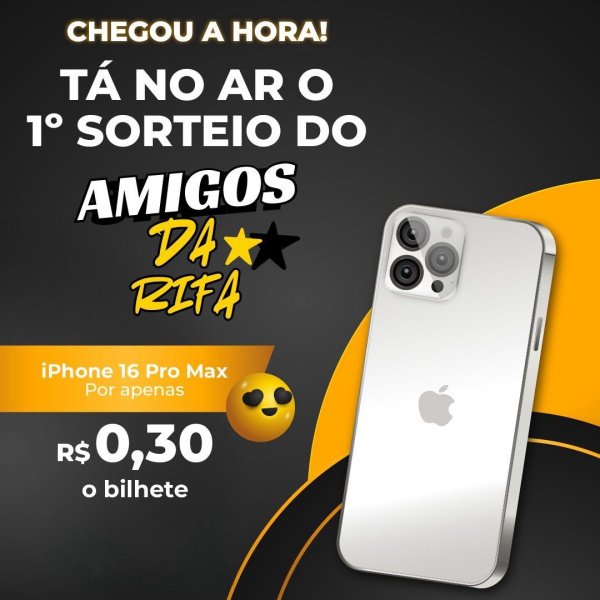 IPHONE 16 PRÓ MAX OU 7 MIL NO PIX